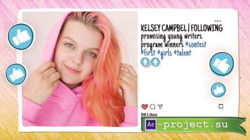 Videohive - Social Media Slideshow Handmade Emoji - 36686336 - Project for After Effects