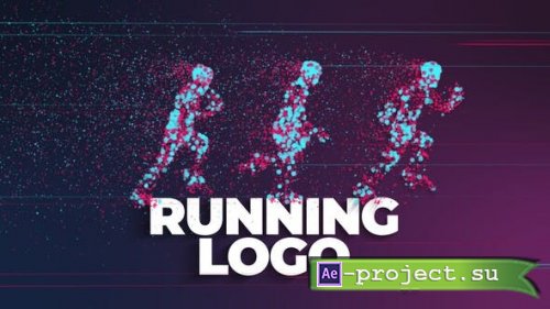 Videohive - Running Sport Logo With Particles - 36672618 - Project for After Effects