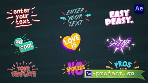 Videohive - Cartoon Titles [After Effects] - 36713408 - Project for After Effects