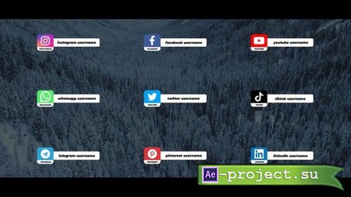 Videohive - Social Media Lower Thirds For After Effects - 36709708 - Project for After Effects
