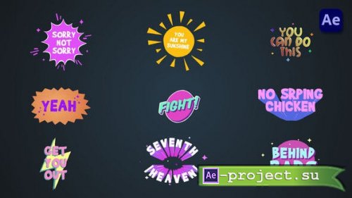 Videohive - Colorful Cartoon Titles [After Effects] - 36730599 - Project for After Effects