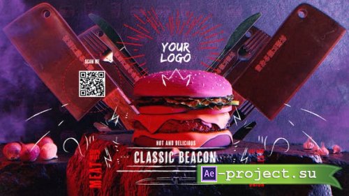 Videohive - Fast Food Logo Reveal - 36724285 - Project for After Effects