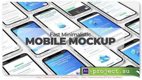 Videohive - Fast Minimalistic Mobile Mockup - 36745499 - Project for After Effects