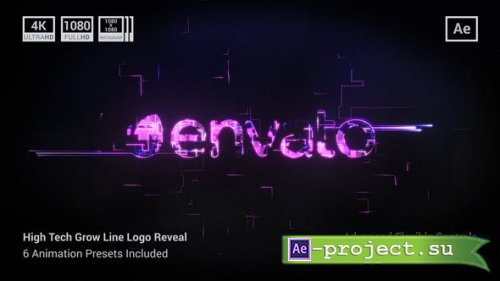 Videohive - High Tech Grow Line Logo Reveal - 36748132 - Project for After Effects