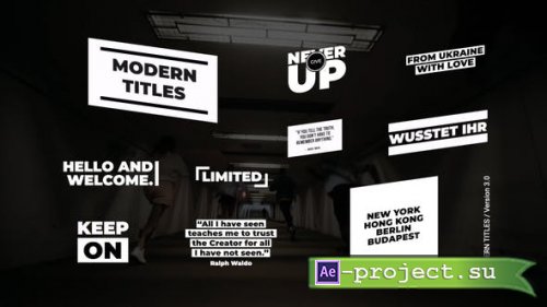 Videohive - Modern Titles 3.0 | After Effects - 36759527 - Project for After Effects