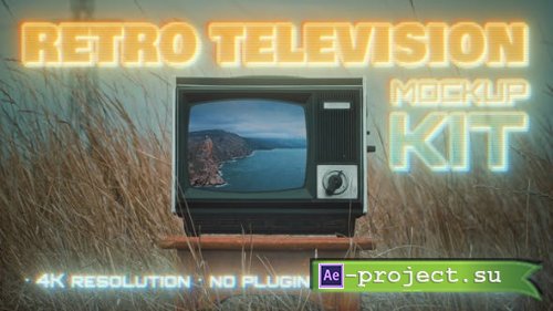 Videohive - Retro TV Mockup Kit - 36760922 - Project for After Effects