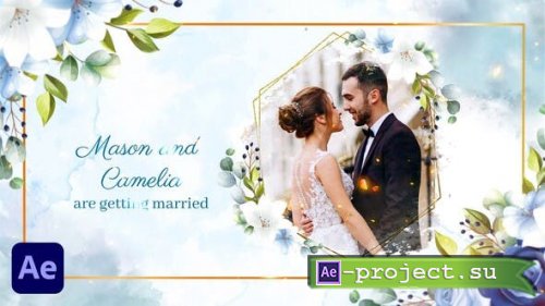 Videohive - Watercolor and Floral Wedding Invitation - 36778280 - Project for After Effects
