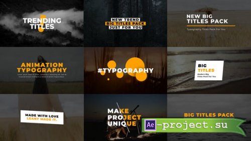 Videohive - Typography Titles 2.0 | AE - 36821016 - Project for After Effects