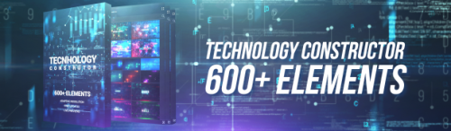 Videohive - Technology Constructor Elements Bundle - 36865401 - Project & Script for After Effects