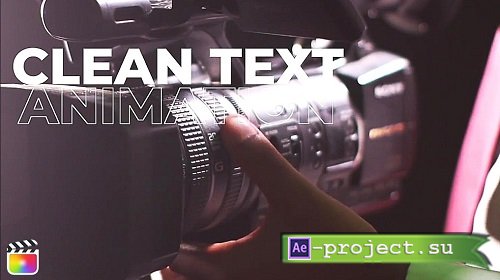 Videohive - Clean Typography 37211546 - Project For Final Cut & Apple Motion
