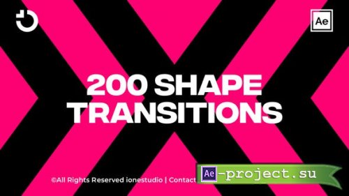 Videohive - 200+ Shape Transitions - 36929854 - Project for After Effects