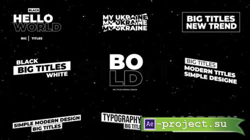 Videohive - Big Titles | After Effects - 36930690 - Project for After Effects