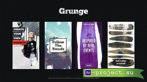 Videohive - Stories - Grunge - 36942450 - Project for After Effects