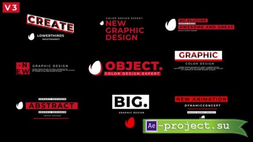 Videohive - Create Lower Thirds 0.3 - 36931852 - Project for After Effects