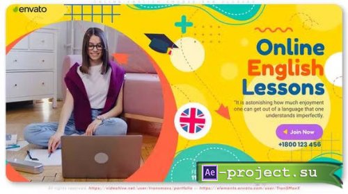 Videohive - Online English Course and Classes - 36923874 - Project for After Effects