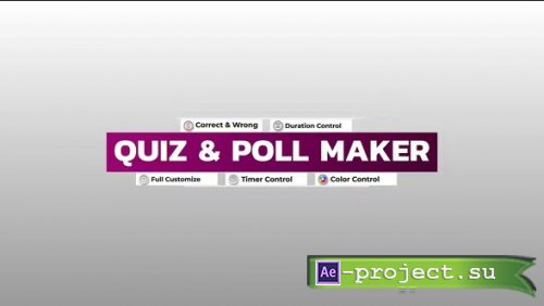 Videohive - Quiz & Poll Maker - 36995602 - Project for After Effects
