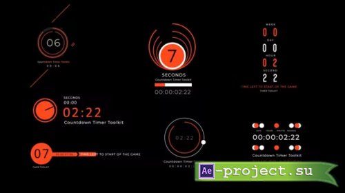 Videohive - Countdown Timer Toolkit V5 - 37025194 - Project for After Effects