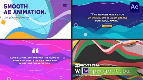 Videohive - Wave-like Slides: Quote titles [After Effects] - 37053835 - Project for After Effects