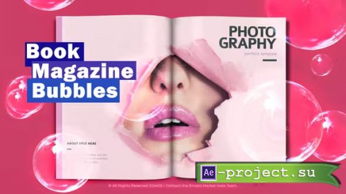 Videohive - Book. Magazine. Bubbles - 36891441 - Project for After Effects