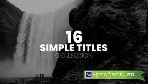 Videohive - Simple Titles Pack - 37082701 - Project for After Effects