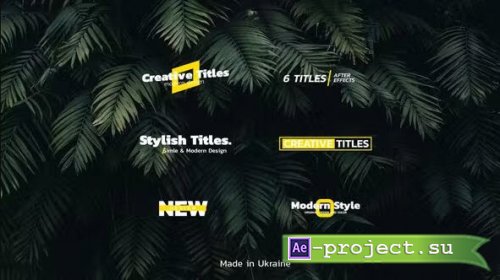 Videohive - Creative Titles V.2 | After Effects - 37077601 - Project for After Effects