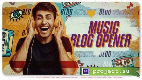 Videohive - Music Youtube Blog Opener - 37063589 - Project for After Effects