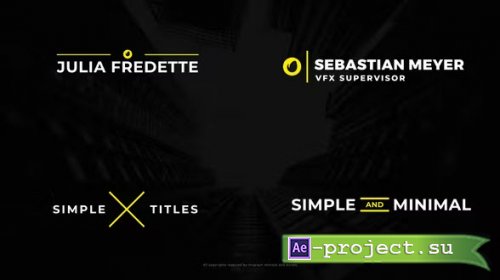 Videohive - Simple Titles II - 37064021 - Project for After Effects