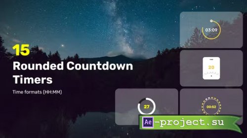 Videohive - Rounded Countdown Timers - 37098461 - Project for After Effects