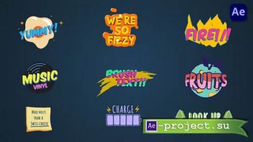 Videohive - Colorful cartoon titles & lower thirds [After Effects] - 37076687 - Project for After Effects