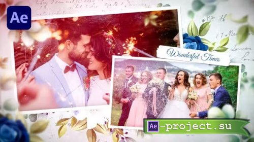 Videohive - Floral Wedding Photo Slideshow - 37111221 - Project for After Effects