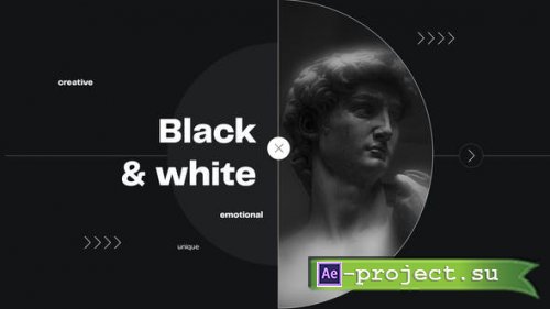 Videohive - Black and White Intro - 36430480 - Project for After Effects