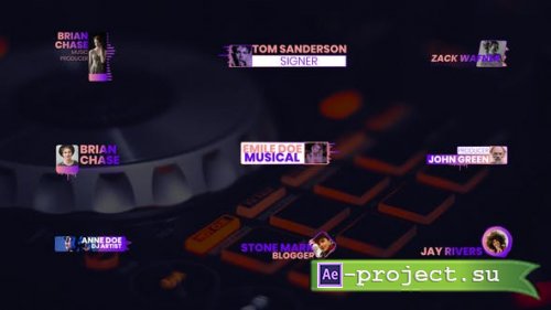 Videohive - Music Lower Thirds - 36609632 - Project for After Effects