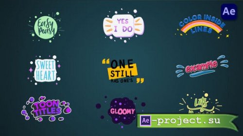 Videohive - Colorful cartoon titles & lower thirds #2 [After Effects] - 37137657 - Project for After Effects