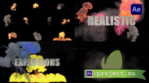 Videohive - Realistic Explosions Pack for After Effects - 37182011 - Project for After Effects
