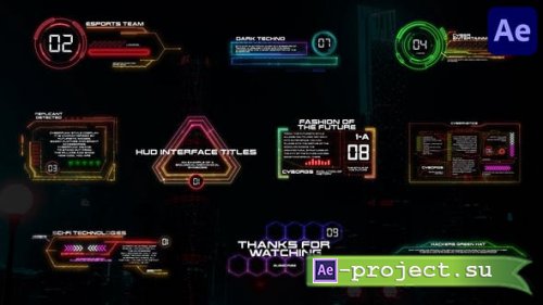 Videohive - HUD Interface Titles for After Effects - 37204275 - Project for After Effects