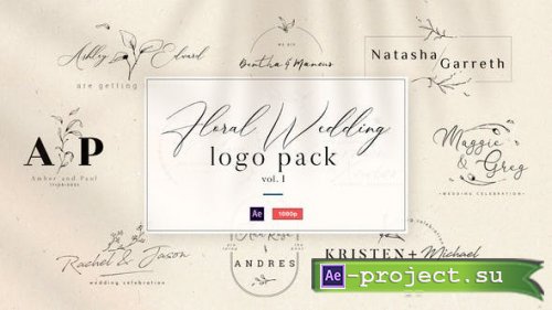 Videohive - Floral Wedding Logo Vol. 1 - 37225784 - Project for After Effects