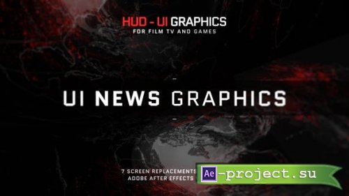 Videohive - HUD - UI News Graphics - 36534704 - Project for After Effects