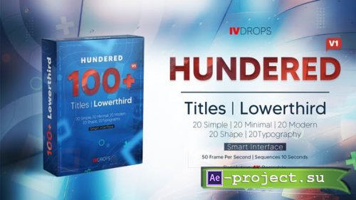 Videohive - HUNDERED Titles Lowerthird - 35525778 - Project for After Effects