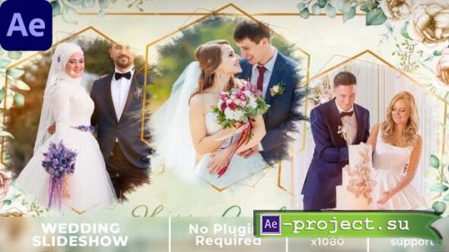 Videohive - Floral Wedding Slideshow || Photo Slidesho - 37271386 - Project for After Effects