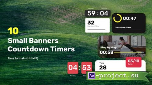 Videohive - Small Banners Countdown Timers - 37295278 - Project for After Effects