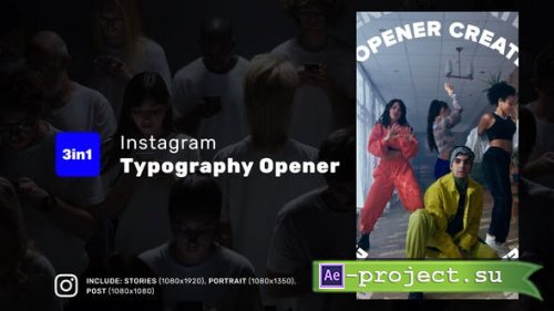 Videohive - Instagram Typography Opener - 37315282 - Project for After Effects
