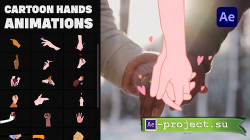 Videohive - Cartoon Hands Stickers for After Effects - 37326902 - Project for After Effects