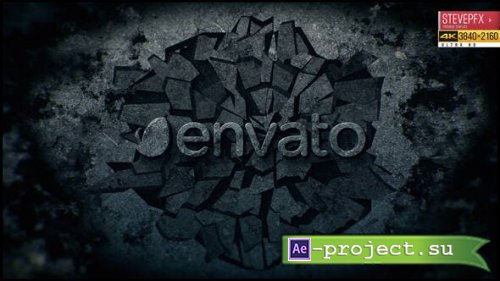Videohive - Breaking a Stone Wall |Rock Logo - 24477896 - Project for After Effects