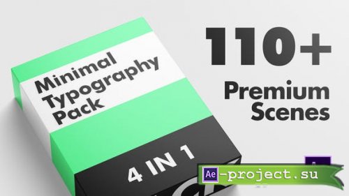 Videohive - Minimal Typography Pack - 37400161 - Project for After Effects