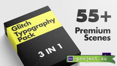 Videohive - Glitch Typography Pack - 37400705 - Project for After Effects