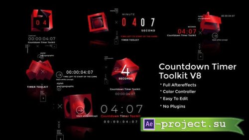 Videohive - Countdown Timer Toolkit V8 - 37414329 - Project for After Effects