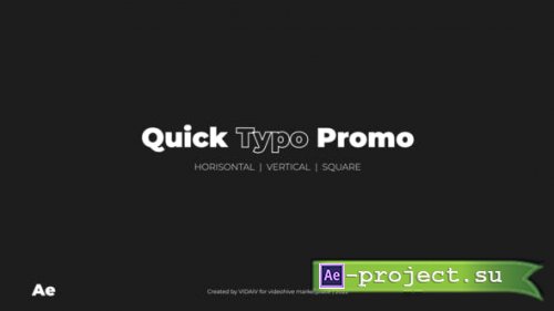 Videohive - Quick Typography Promo - 37333345 - Project for After Effects