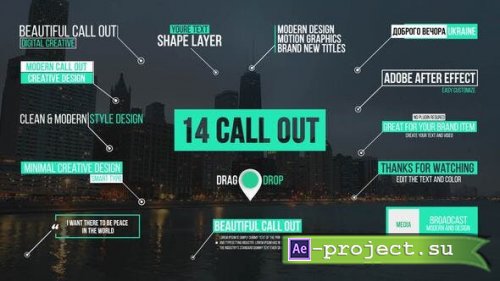 Videohive - Modern Call Outs | After Effects - 37347799 - Project for After Effects