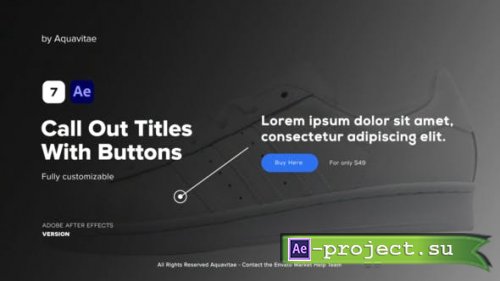 Videohive - Call Out Titles With Buttons - 37456250 - Project for After Effects