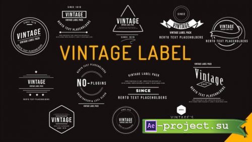 Videohive - Vintage Label Pack - 36126073 - Project for After Effects